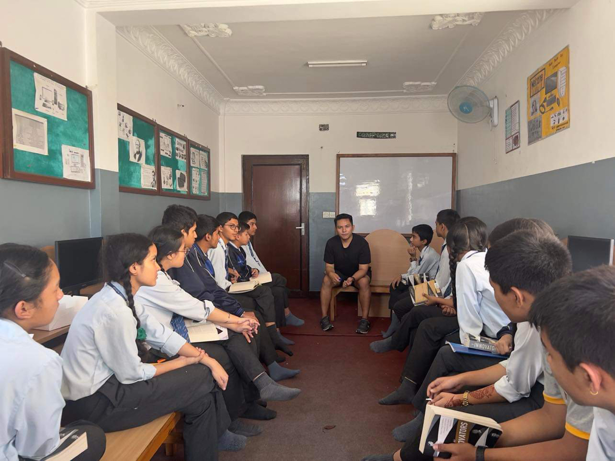 Teaching coding class